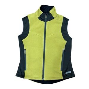 REI Women’s Moss Green Full Zip Fleece Vest Outdoor Hiking Size XS